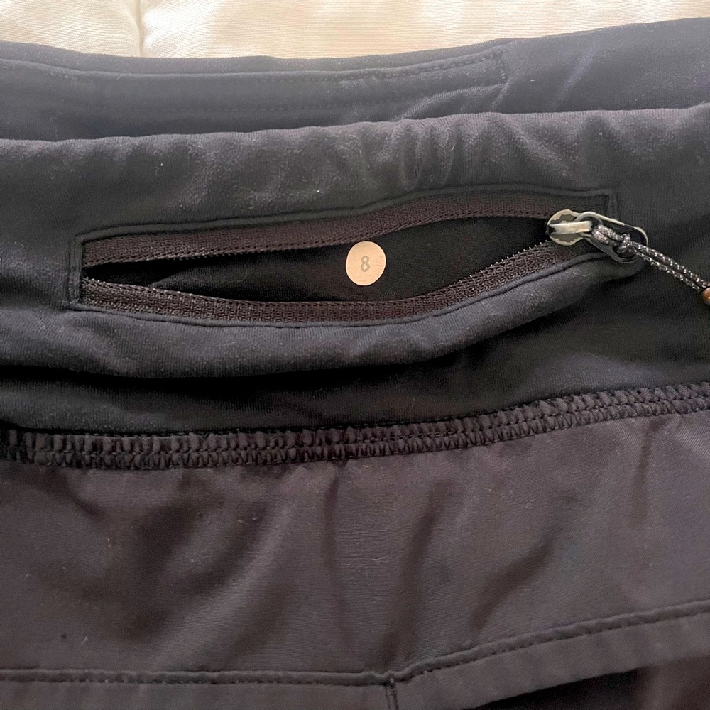 Lululemon Speed Up Shorts 2.5. Size 8 Black